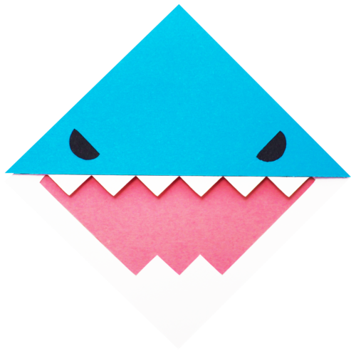 Shark bookmark